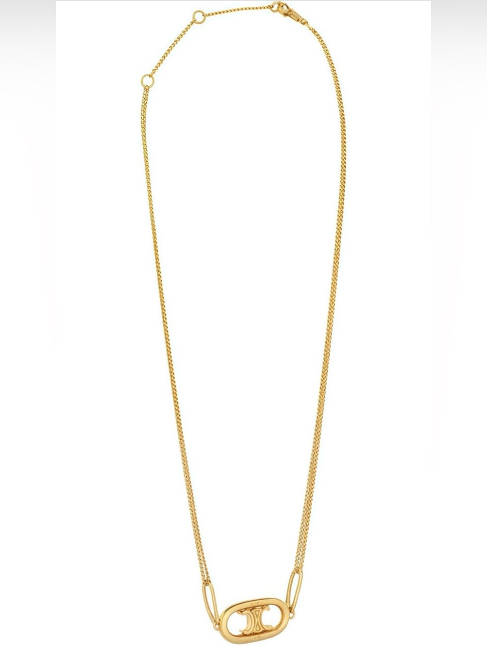 🆕 CELINE Gold Pendant Necklace - Picture 7 of 8